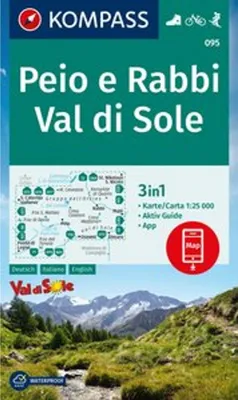 Produktbild von KOMPASS Wanderkarte 095 Peio e Rabbi, Val di Sole 1:25.000