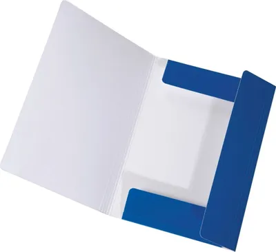 Produktbild von Sammelmappe Longlife A4 Karton glanzkaschiert 700 g/qm blau Packung mit 30 Stück