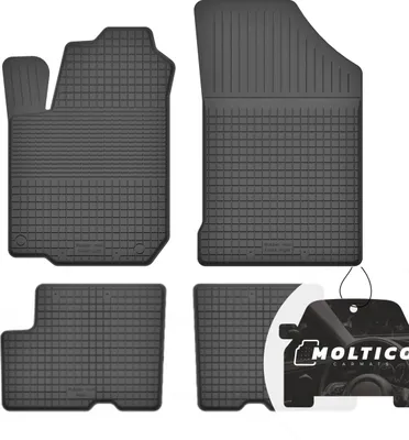 Produktbild von Gummimatten mit Rand Auto Fußmatten Gummi Automatten Passgenau 4-teilig Set - passend für Dacia Duster I 2010-2018