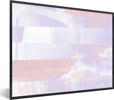 Produktbild von MuchoWow® Gerahmtes Poster Pastell - Farbe - Gestaltung 40x30 cm - Poster mit Schwarzem Bilderrahmen Wandposter Rahmen Foto Bilder - Kunstposter - Wanddekorationen