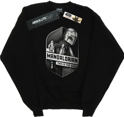 Produktbild von Star Wars - "The Mandalorian This Way" Sweatshirt für Damen BI39173 (XL) (Schwarz)