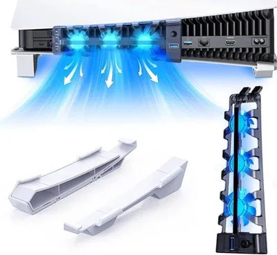 Zdjęcie produktu dla Wentylator chłodzący do PS5, USB, akcesoria