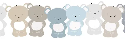 Imagen del producto de Profhome 403738-GU Empapelado con dibujo animales mate azul marrón 0,75 m2