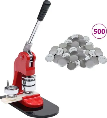 Produktbild von "2026 Promotion" Buttonmaschine mit 500 Button-Teilen 25 mm - Kreisschneider CC3312