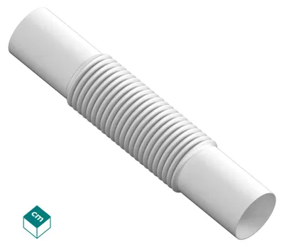 Image de ZCL 28 Raccord annelé FI28 Blanc
