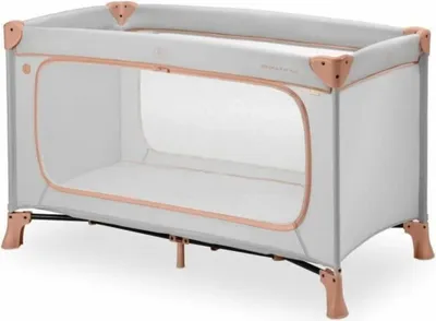 Produktbild von Hauck Kinderreisebett Dream N Play Plus mit Transporttasche und Großen Schlupf zum Spielen, Klein Zusammenklappbar, Dusty Cork