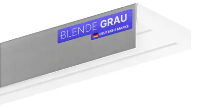 Image de Barrette de fixation pour rail de rideau, couleur grise, 5 mètres