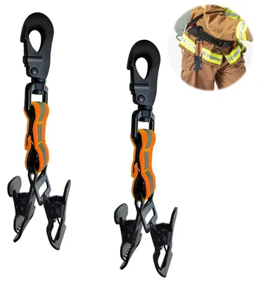 Produktbild von Handschuhhalter 2 Stück mit Doppelclip und Wanderschnalle Orange