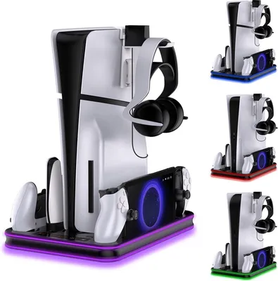 Produktbild von All-in-One RGB Ladestation & Display-Ständer für PS5/PS5 Slim/Pro & Portal