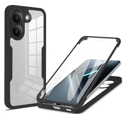 Obrázek produktu pro 360° pouzdro na mobilní telefon Xiaomi Poco X8 Pro 5G s ochranou displeje a fotoaparátu, černé