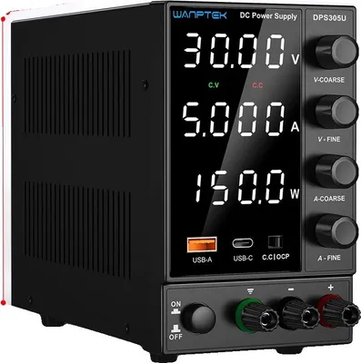 Zdjęcie produktu dla Zasilacz laboratoryjny, regulowane napięcie, kompaktowa konstrukcja, DPS305U 30V 5A