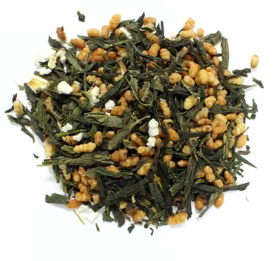 Produktbild von Berliner Kaffeerösterei - Grüner Tee Japan Genmaicha , loser Tee, nussig & mild, handverlesen & nachhaltig, 250g