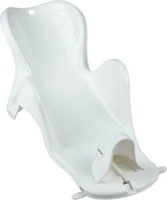 Produktbild von THERMOBABY Daphné Baby Badewannensitz, Weiß Muguet, 48,5 x 23 x 18 cm, Badewannenliege für Babys