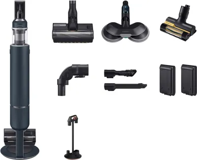 Produktbild von Samsung VS20B95B73B/WD, BESPOKE Jet Plus Akku+ Wet&Clean, 2-in-1-Stabstaubsauger, Beutellos, Schwarz, Silber, Trocken, Micro, Multizyklonisch