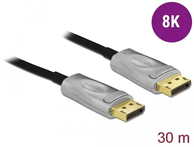 Produktbild von DeLOCK 85889, 30 m, DisplayPort, DisplayPort, Männlich, Männlich, 7680 x 4320 Pixel