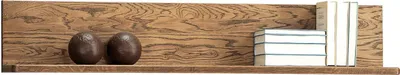 Produktbild von Hängeregal / Wandregal Jussara 09, Farbe: Bernstein, Eiche teilmassiv – 24 x 129 x 20 cm (H x B x T)