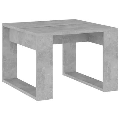 A concrete-effect coffee table on a white background.
