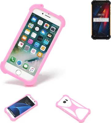 Produktbild von K-S-Trade Handy Hülle kompatibel mit Ulefone Armor 8 Pro Schutz Hülle Bumper Silikon Schutz Hülle Cover Case Silikoncase Silikonbumper TPU Softcase