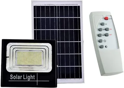 LED-Strahler 200 W Solar, Dämmerungssensor, Fernbedienung