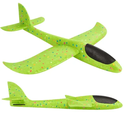 Obrázek produktu pro styropianové házecí letadlo kluzák EPP pro děti velké 47 cm zelené