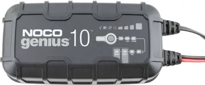 Produktbild von Noco GENIUS10 EU Batterie-Ladegerät 6V/ 12V 10A für Blei- und Lithium-Akkus bis 230Ah mit Krokodilklemmen und Kabelschuhen