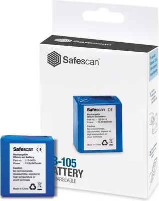 Image de Safescan LB-105 batterie industrielle rechargeable Lithium-Ion (Li-Ion) 600 mAh 10,8 V