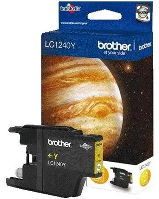 Produktbild von Brother LC1240YBP, Gelb, Tinte auf Pigmentbasis, 1 Stück(e), 600 Seiten, Einzelpackung