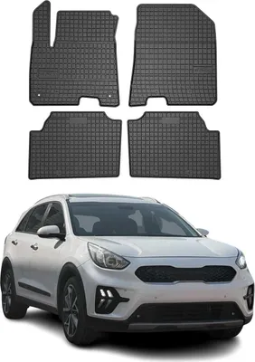 Obrázok produktu pre 2018-2025 Kia e-Niro podlahové rohože gumové čierne 4 ks
