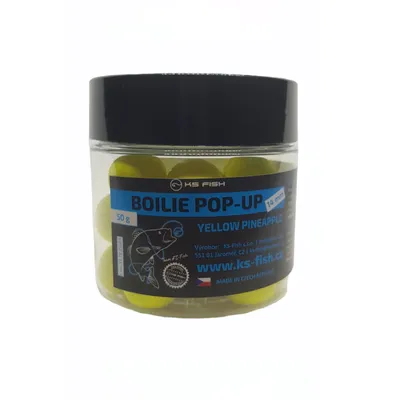 Immagine prodotto di KS-fish KS Fish boilie Pop-up Yellow pineapple 14mm 50g