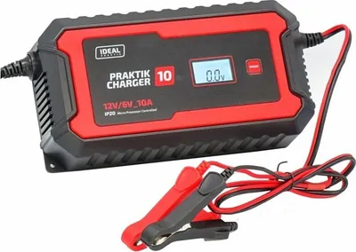 Zdjęcie produktu dla Prostownik Samochodowy Praktik Charger 10 Lcd, 6V 12V, 2A/2-10A