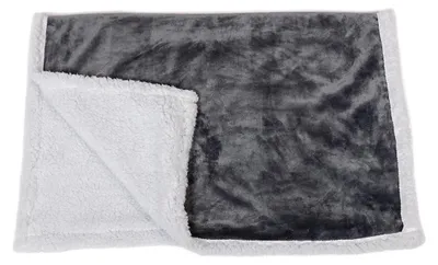Productafbeelding van Danish Design Essentials, deken voor honden, antraciet, 75 x 100 cm, omkeerbaar, zacht