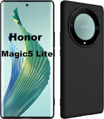 Produktbild von Für Honor Magic 5 Lite TPU Schutz Schwarz Handy Tasche Hülle Cover