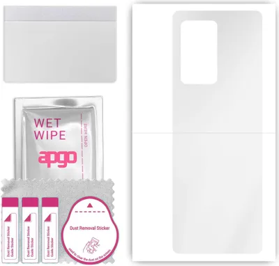 Produktbild von apgo Rückseite Schutzfolie, klar, kompatibel mit Samsung W21 5G, Hinten Hydrogel-Displayschutzfolie mit Positionierhilfe, kratzfest, einfache Montage