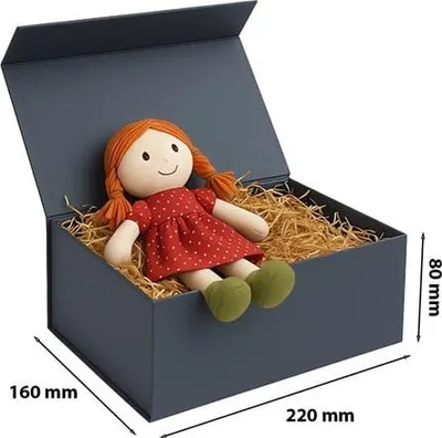 Zdjęcie produktu dla Pudełko Magnetyczne Na Prezent 220x160x80mm Grafitowe