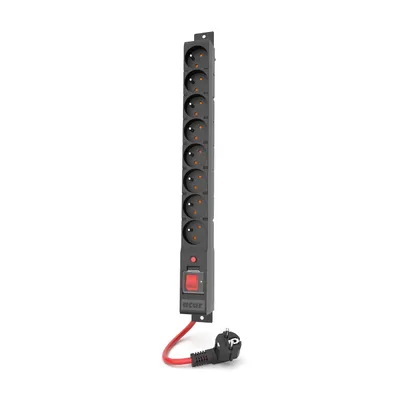 Produktbild von ACAR S8 Schwarz 8 AC-Ausgänge 230 V 3m