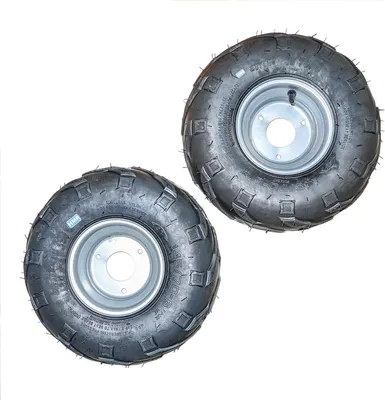 Produktbild von Kompletträder Felge Reifen 145/70-6 Rechts & Links silber Kinderquad