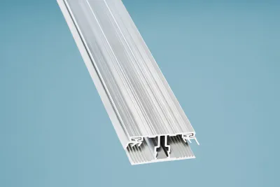 Produktbild von 200cm Aluminium Deckprofil Mitte einfach Grau
