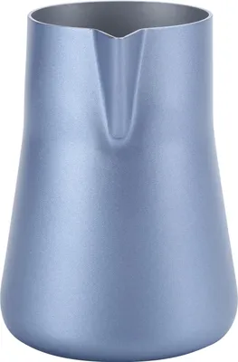 Zdjęcie produktu dla Dzbanek do spieniania mleka ze stali nierdzewnej Dzbanek do kawy Latte Art Dzbanek do kawy do użytku domowegoNiebieski 350ml