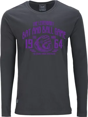 Produktbild von Übergrößen Longshirt Legandary Ball Game lila AHORN SPORTSWEAR Iron Grey 5XL