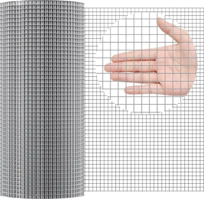 Produktbild von Hardware Cloth, 1/2 inch 24in x 100 ft 19 Gauge, Hot Dipped Galvanized Wire Mesh Roll, Chicken Wire Fencing, Wire Mesh for Rabbit Cages, Garden, Small Rodents