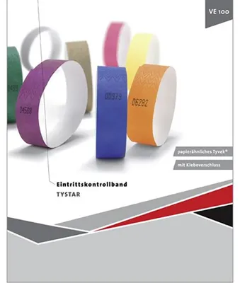 Produktbild von Eintrittsband lila 25cmx20mm 100 Stück