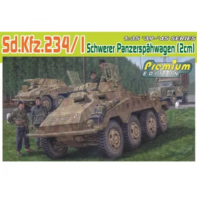 Zdjęcie produktu dla Dragon 1:35 Sd.Kfz.234/1 ciężki pojazd rozpoznawczy (2 cm)