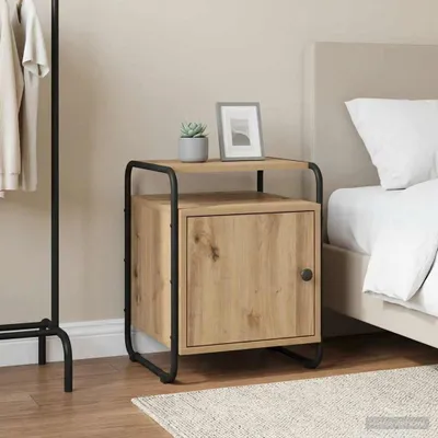 Image de vidaXL Table de nuit Artisan-Chêne Bois composite