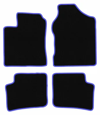 Immagine prodotto di Tappetini in moquette per Daihatsu Trevis 2006-2009 (hatchback) – set 4 pezzi, nero/blu, su misura – Wielganizator CARLUX
