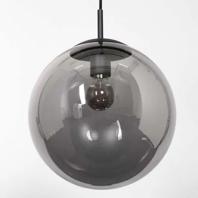 Produktbild von Pendellampe, Metall, Rauchglas, Messing, H 175 cm