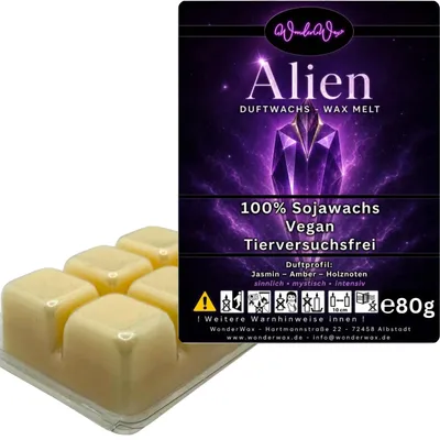 Produktbild von WonderWax Duftwachs Wax Melts für Duftlampe, 6 Würfel Duftmelt Wachsmelt Sojawachs Duftwachs Würfel für Raumdüfte, Wachs Duftöl Winter Indoor Schmelzen für Aromalampe Alien