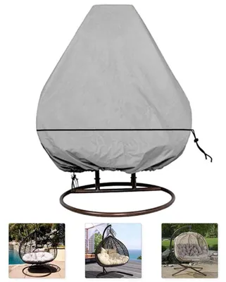 Image de Housse pour fauteuil suspendu/fauteuil berçant/hamac, 230x200 cm, gris, tissu Oxford 210D, imperméable