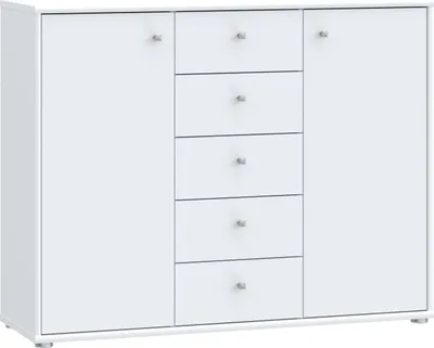 Immagine prodotto di Comodà >Tembi< in bianco - 108,8x85,5x34,8 cm (LxAxP)