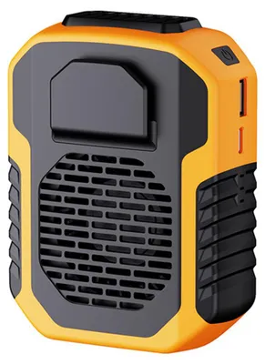 Produktbild von Tragbarer Halsbandventilator mit Clip, 6000-mAh-Akku, 23 Stunden Betriebszeit, 3 Geschwindigkeitsstufen