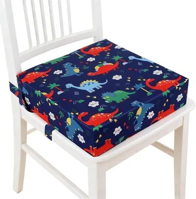 Immagine prodotto di Unyqoos® Poggiatesta regolabile per bambini – rivestimento removibile e lavabile, realizzato in poliestere e schiuma, 2 cinture regolabili, base antiscivolo, adatto alla maggior parte delle sedie